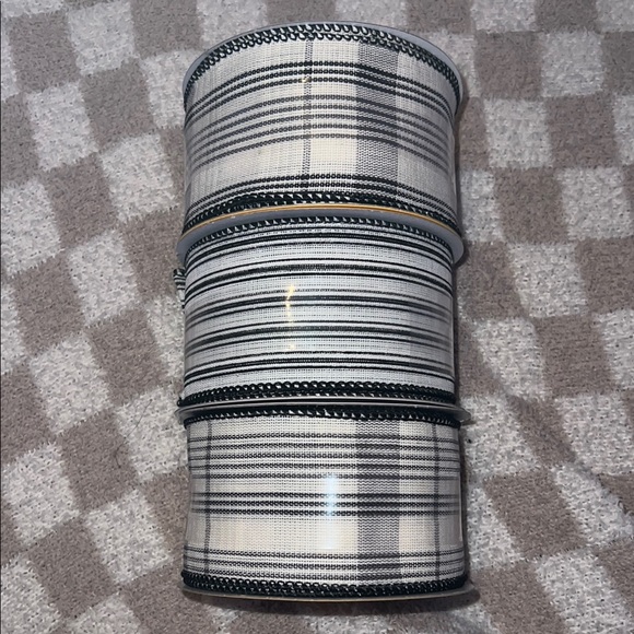 Holiday Bundle - 3 Black and White Harvest Ribbons - Picture 2 of 4